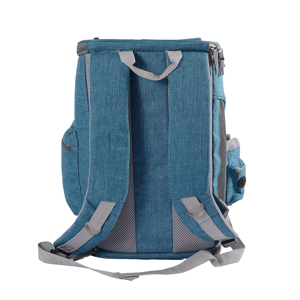 Mochila pequena para transportar animais de estimação com suporte forte, capa respirável de grande capacidade para cães e gatos