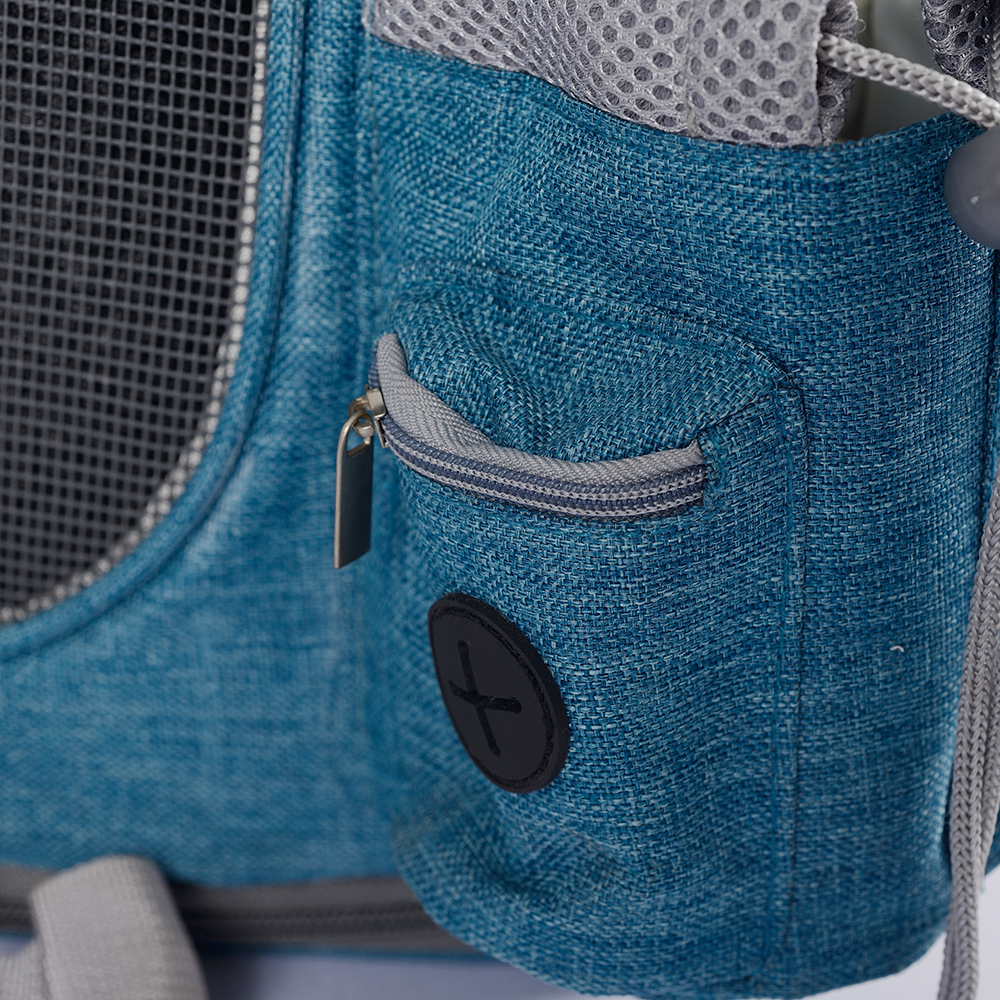 Mochila Oxford Pet Carrier respirável para viagem para gatosPequenos pinos
