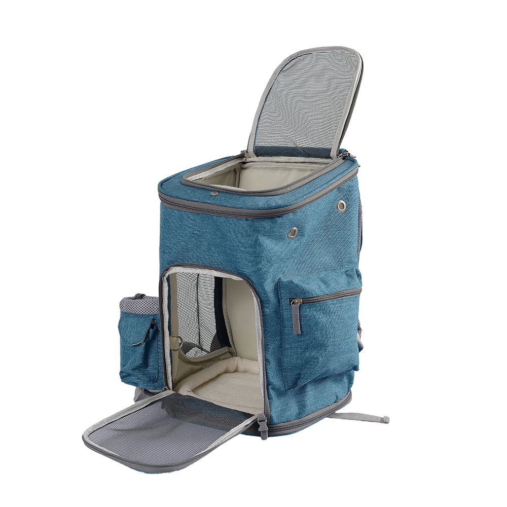 Mochila Oxford Pet Carrier respirável para viagem para gatosPequenos pinos