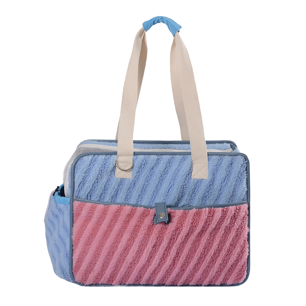 Bolsa de transporte para animais de estimação, portátil, de pelúcia, portátil, portátil, para cães e gatos, fitness, outono e inverno