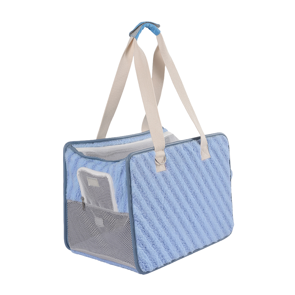 Bolsa de transporte para animais de estimação, portátil, de pelúcia, portátil, portátil, para cães e gatos, fitness, outono e inverno