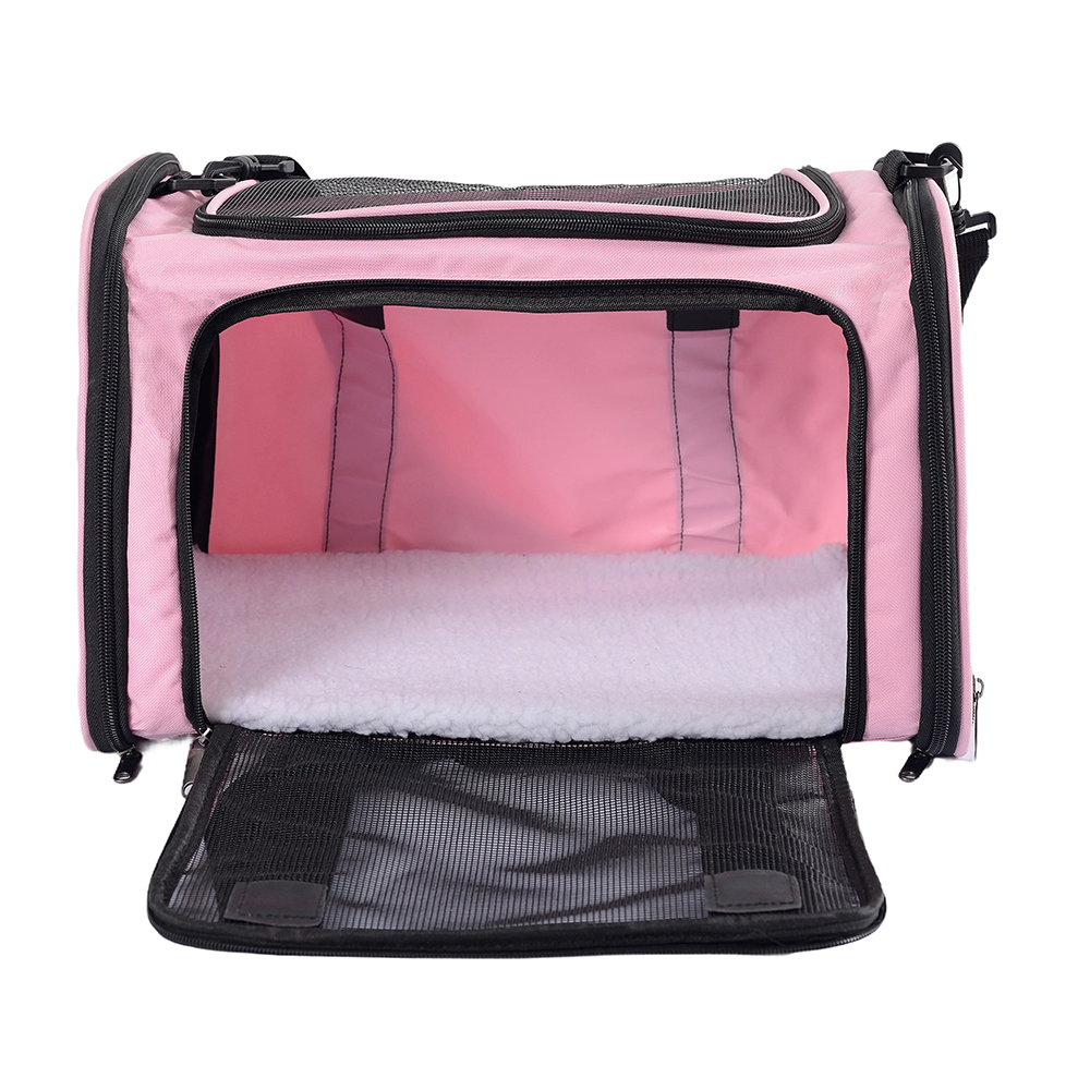 Bolsa transportadora para animais de estimação, tamanho pequeno, confortável, respirável, aprovada pela companhia aérea, assento de carro, transportador de viagem ao ar livre