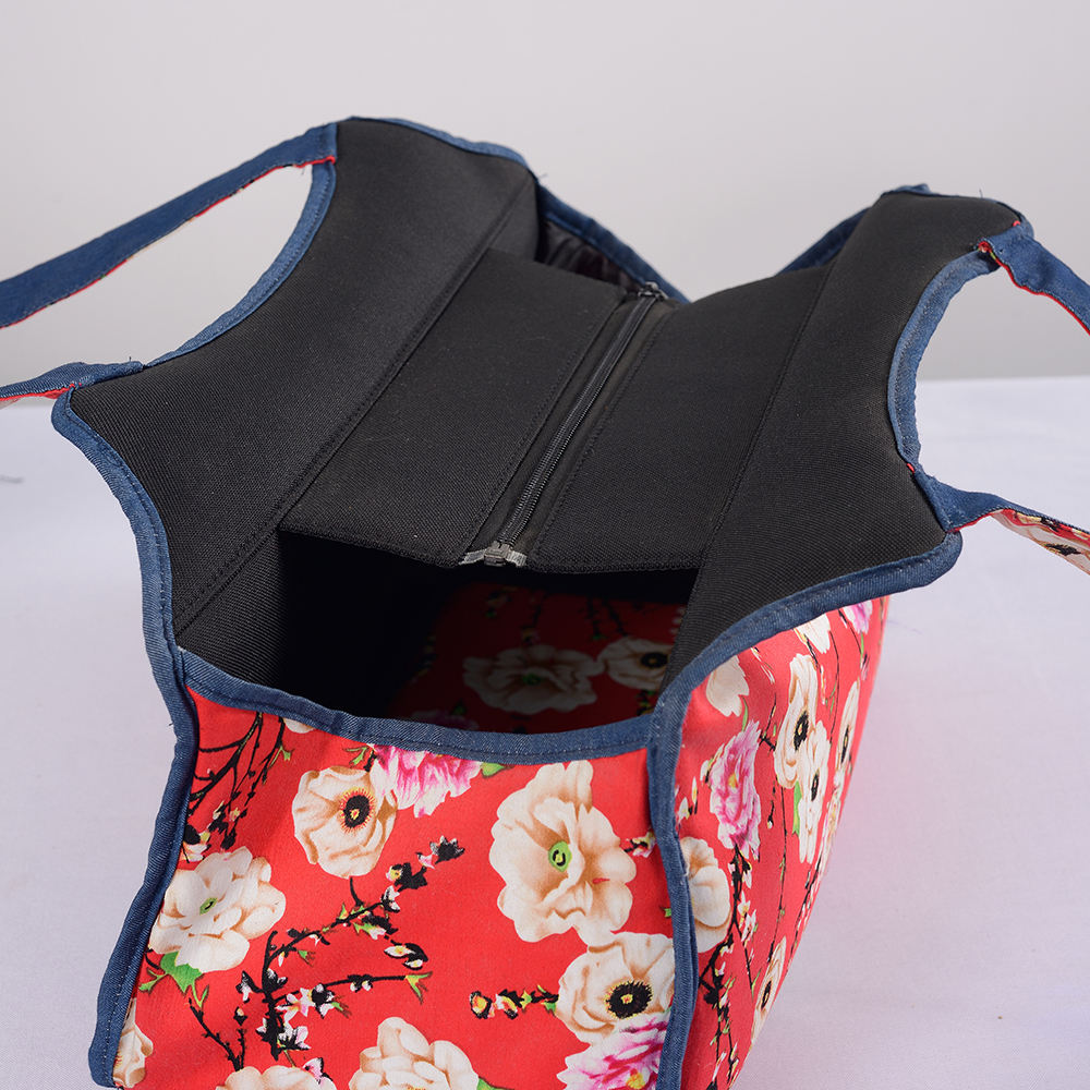Bolsa de transporte para animais de estimação com padrão chinês tradicional