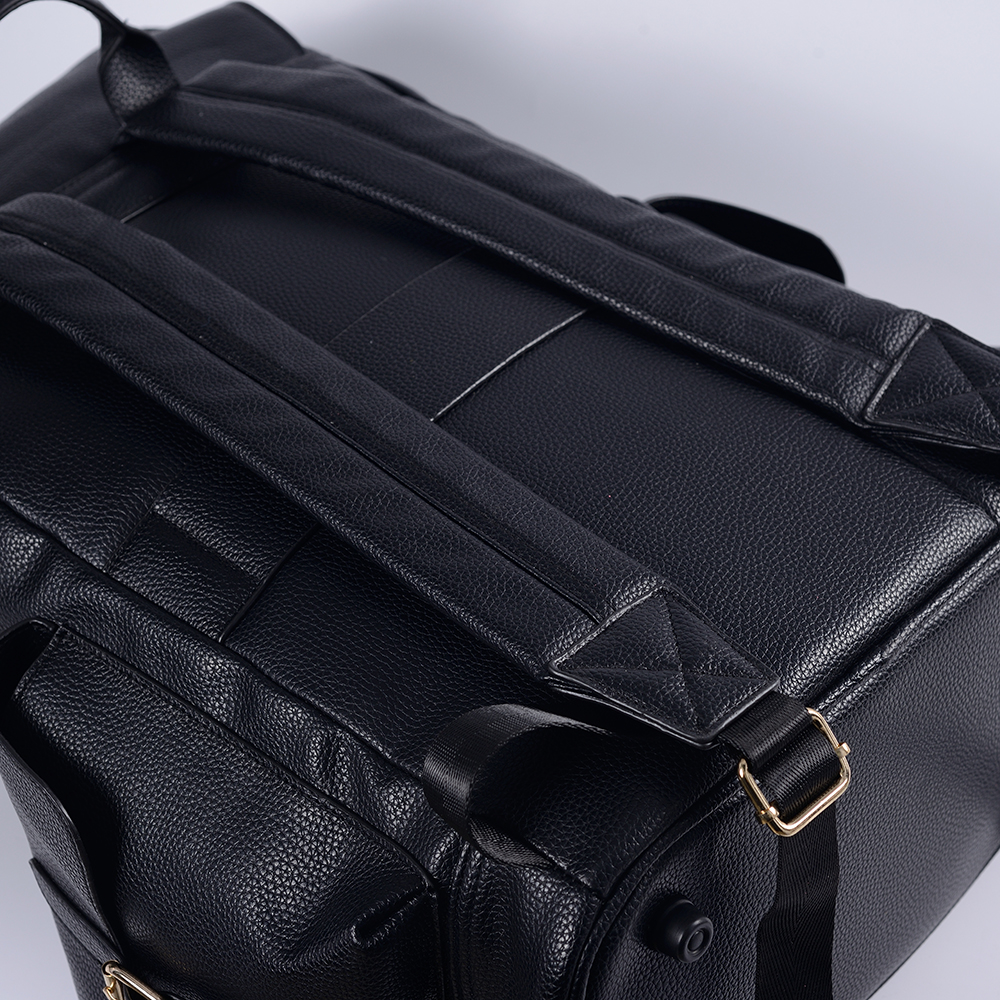 Mochila de couro unissex para viagem/trabalho/negócios/escola