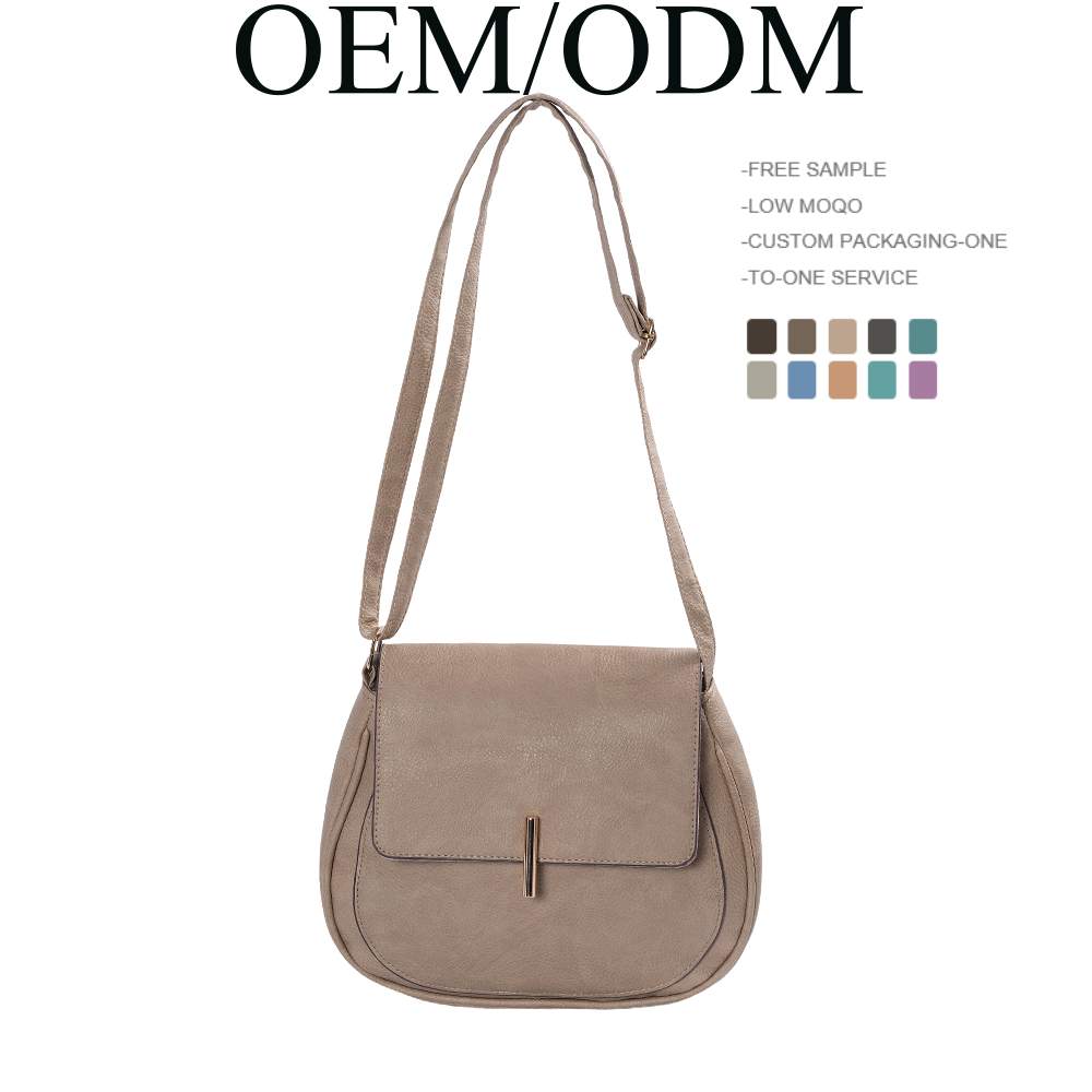Bolsa feminina de ombro único elegante bolsa de couro feminina transversal