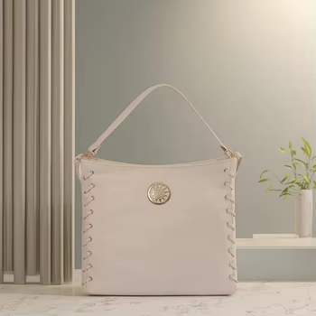 Bolsa feminina de couro macio alça ajustável forro de poliéster