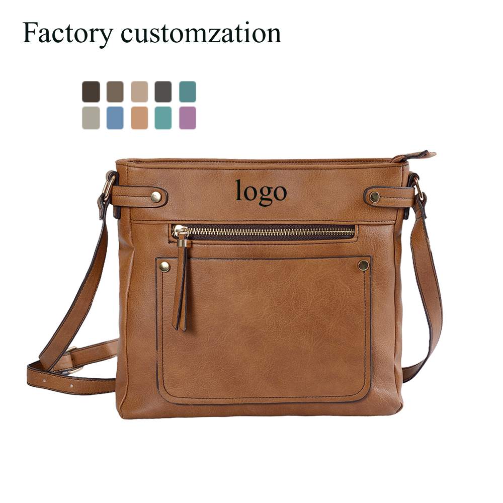 Bolsa de ombro única masculina de tecido impermeável