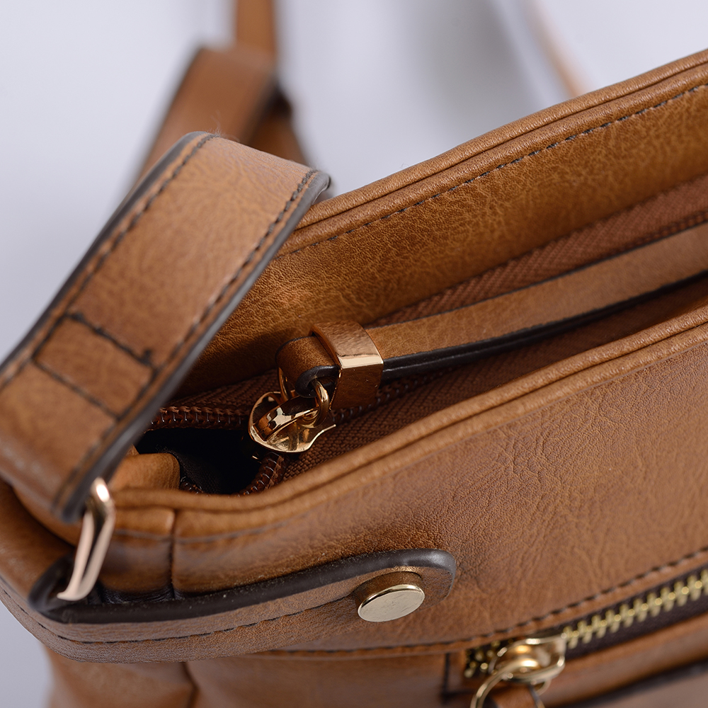 Bolsa de ombro única masculina de tecido impermeável