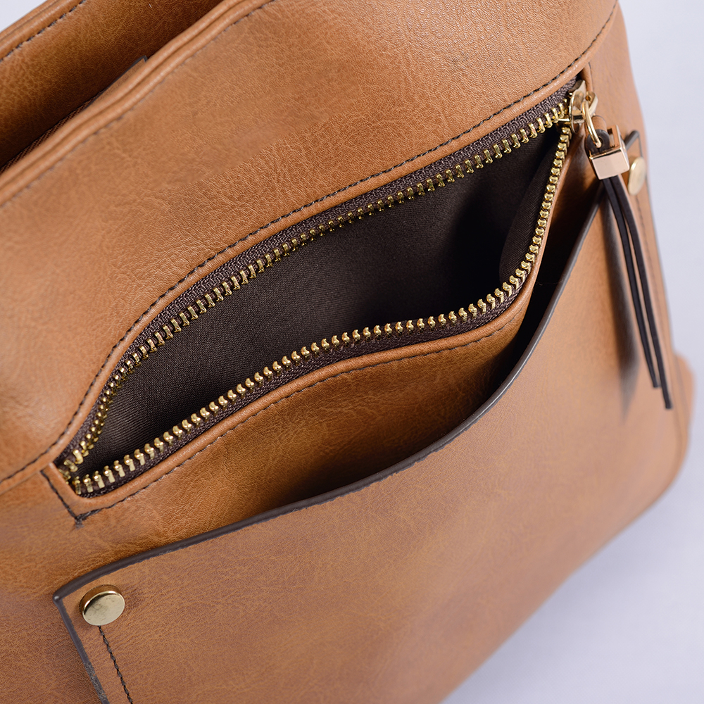 Bolsa de ombro única masculina de tecido impermeável