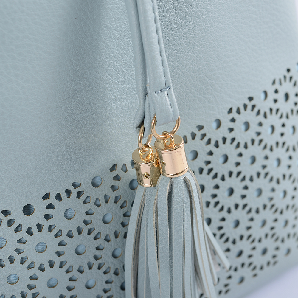 Bolsa feminina popular de cor clara e bolsa quadrada leve