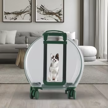 PC Trolley Pet Carrier Bagagem Transparente Saco Exterior de Alta Qualidade