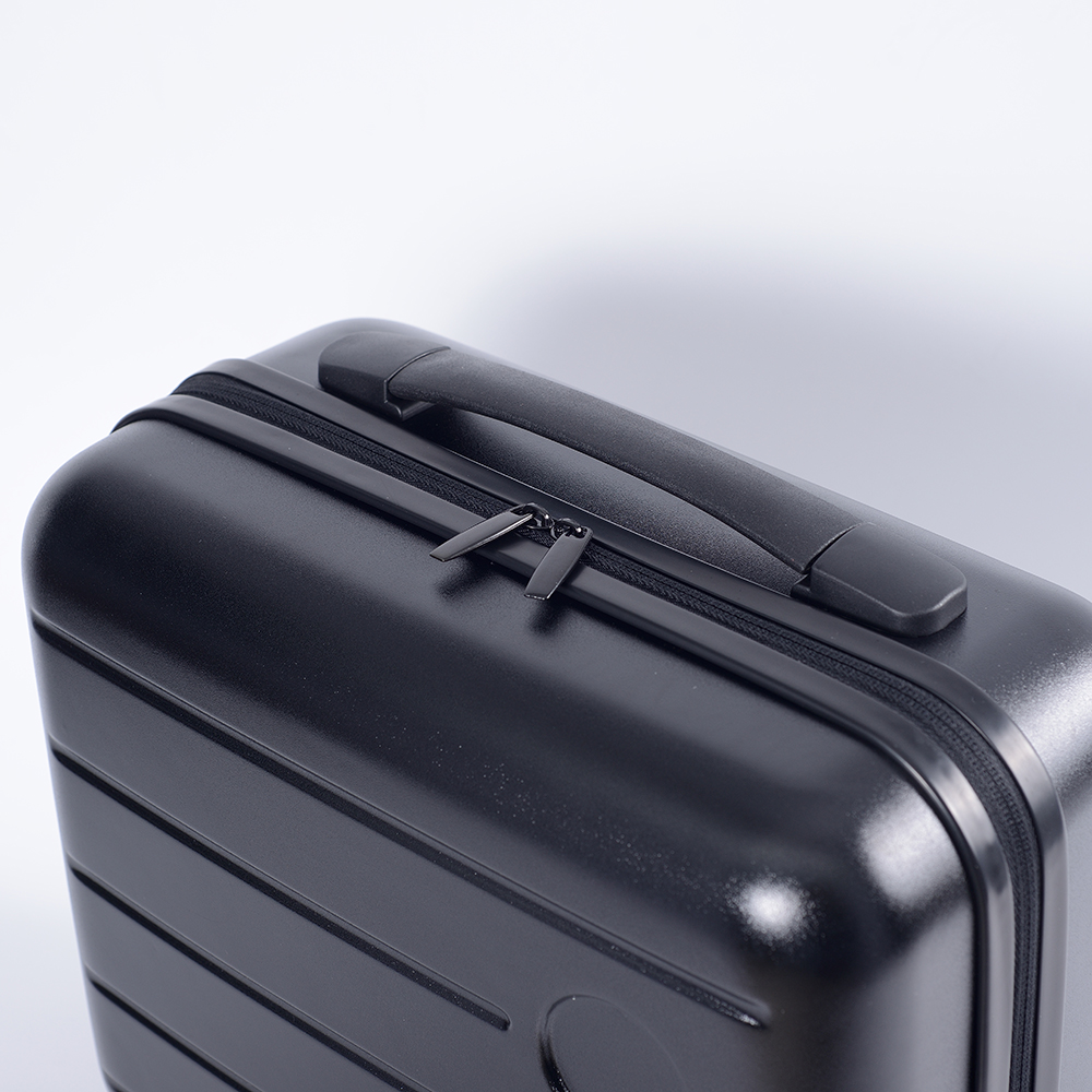 Estojo de beleza de maquiagem rígida em plástico ABS com cor/logotipo personalizado de 14 polegadas