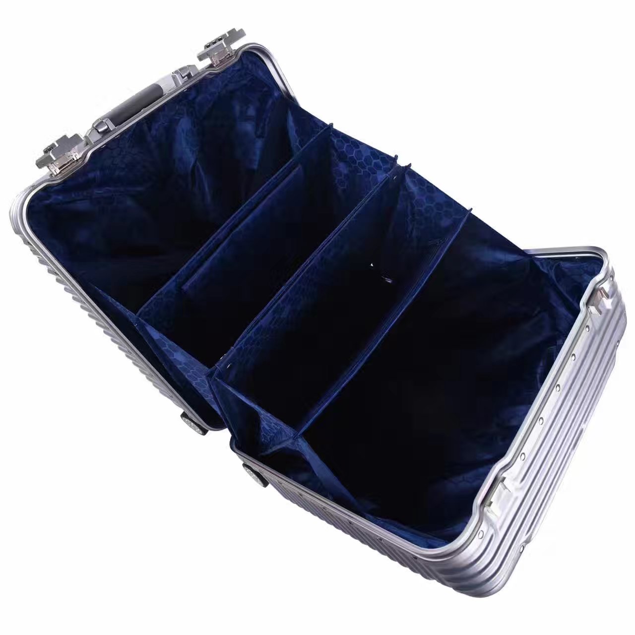 Estrutura de alumínio de 18 polegadas com roda universal baording case design personalizado de fábrica