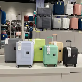 4 pcs PP polipropileno trole bagagem mala de viagem define fabricante personalizado